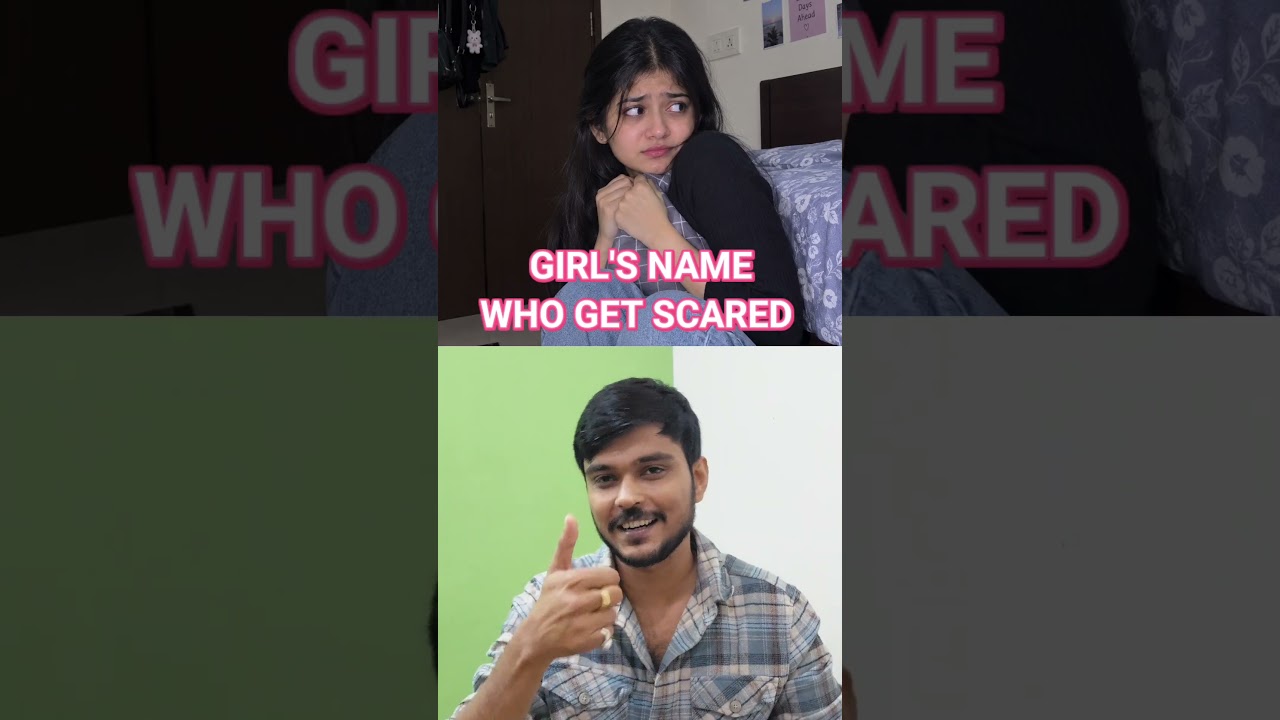 Girl's Name Who Get Scared More @ZackTheStranger #name #ytshorts #quiz