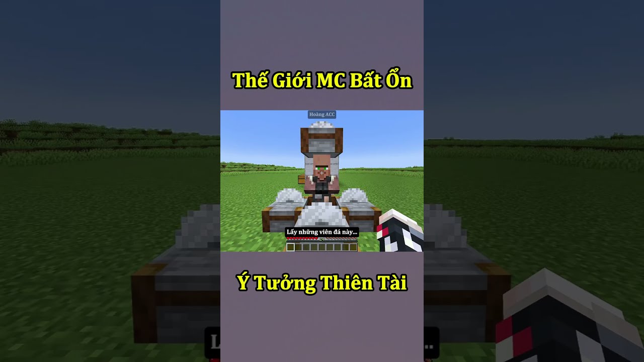 Khi Thiên Tài Sáng Tạo VS Người Chăm Chỉ Chơi Minecraft 🤣 #shorts