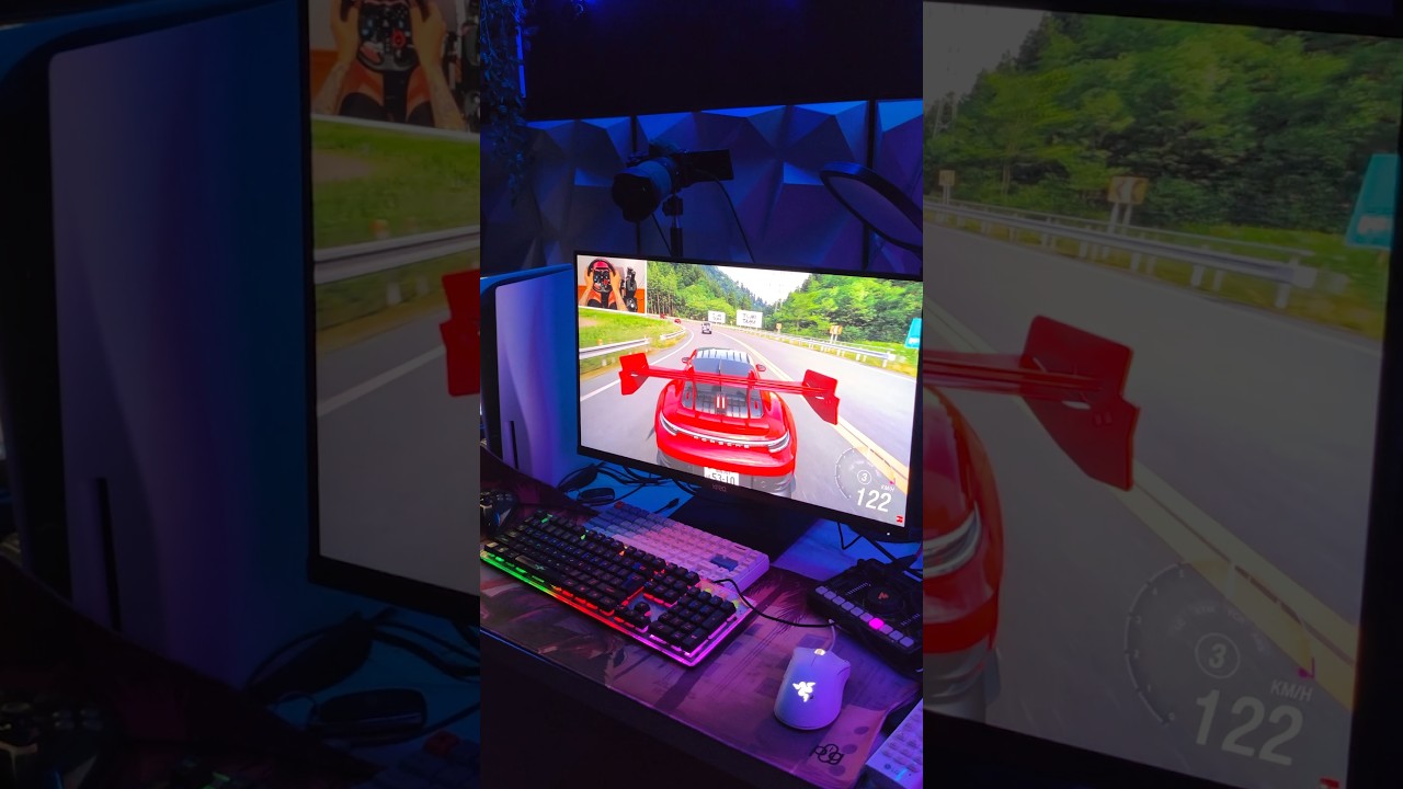 My new HDR Gaming monitor For ultra smooth Racing games #shorts #short