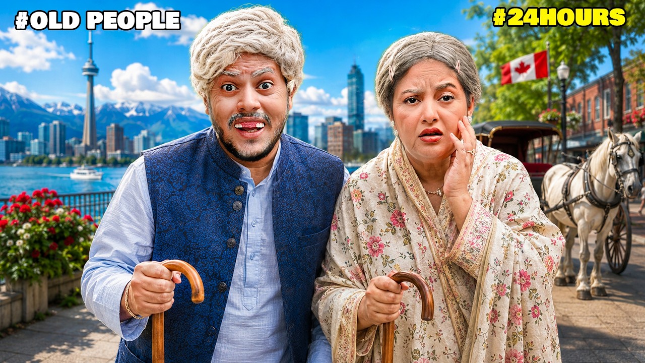 রাকিব অন্তরা বুড়ো বুড়ি হয়ে গেল 😱 | Living Like Old People For 24 Hours Challenge | Rakib Hossain