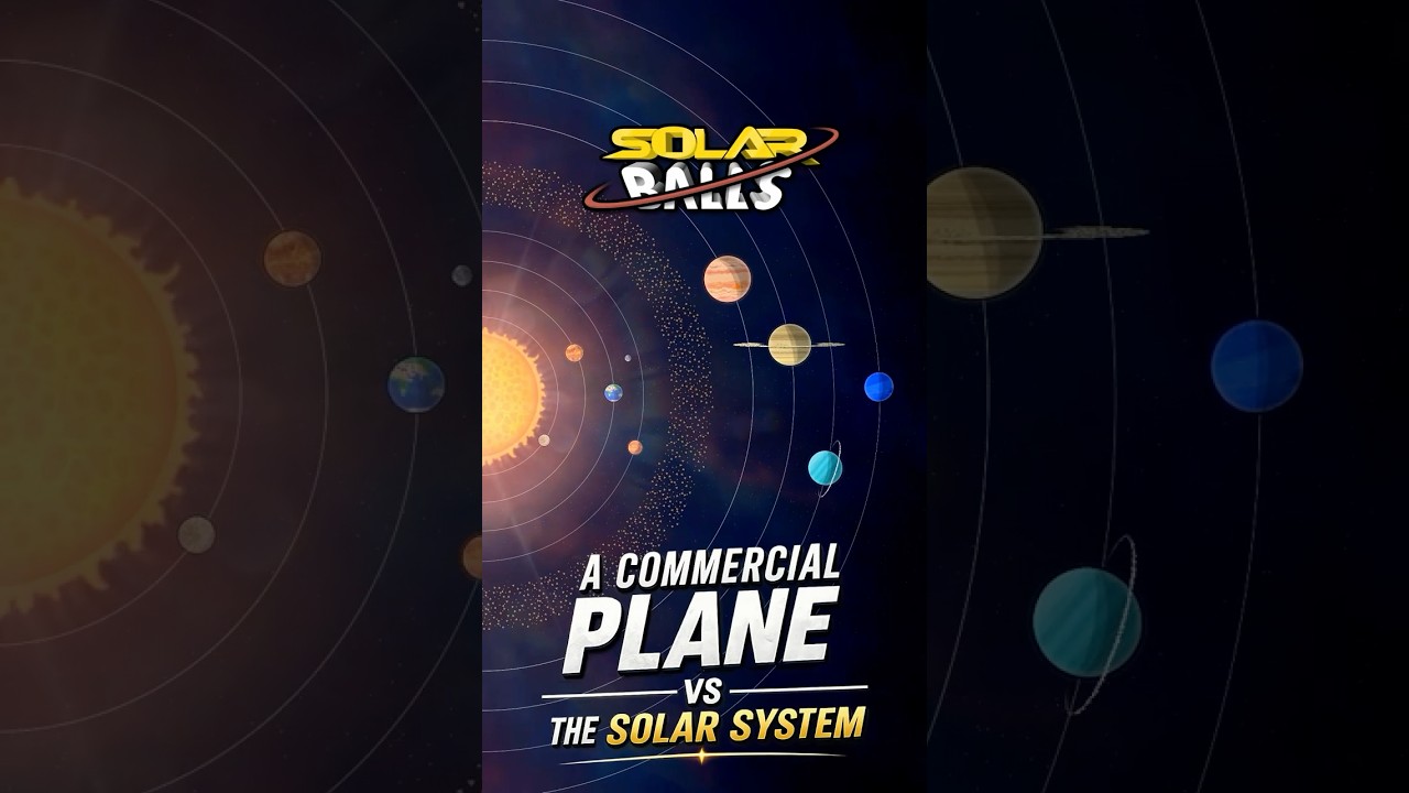 A Commercial Plane vs the Solar System