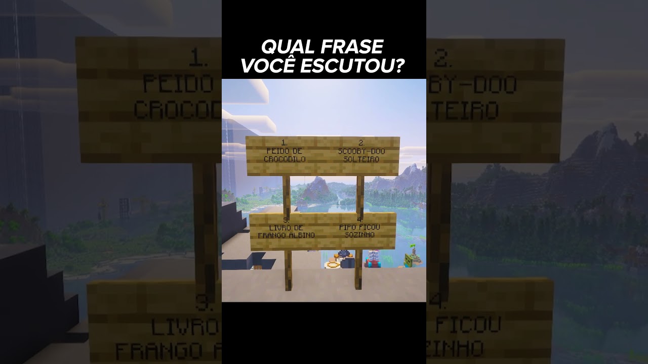 Qual frase você escutou?