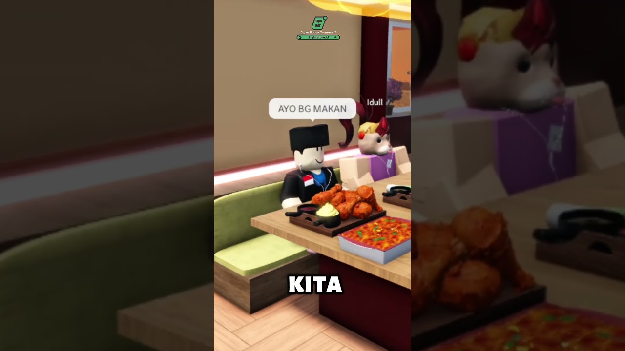 OI SEDAPNYA AYAM GORENG JORDI 🗿 #roblox #ridhosky