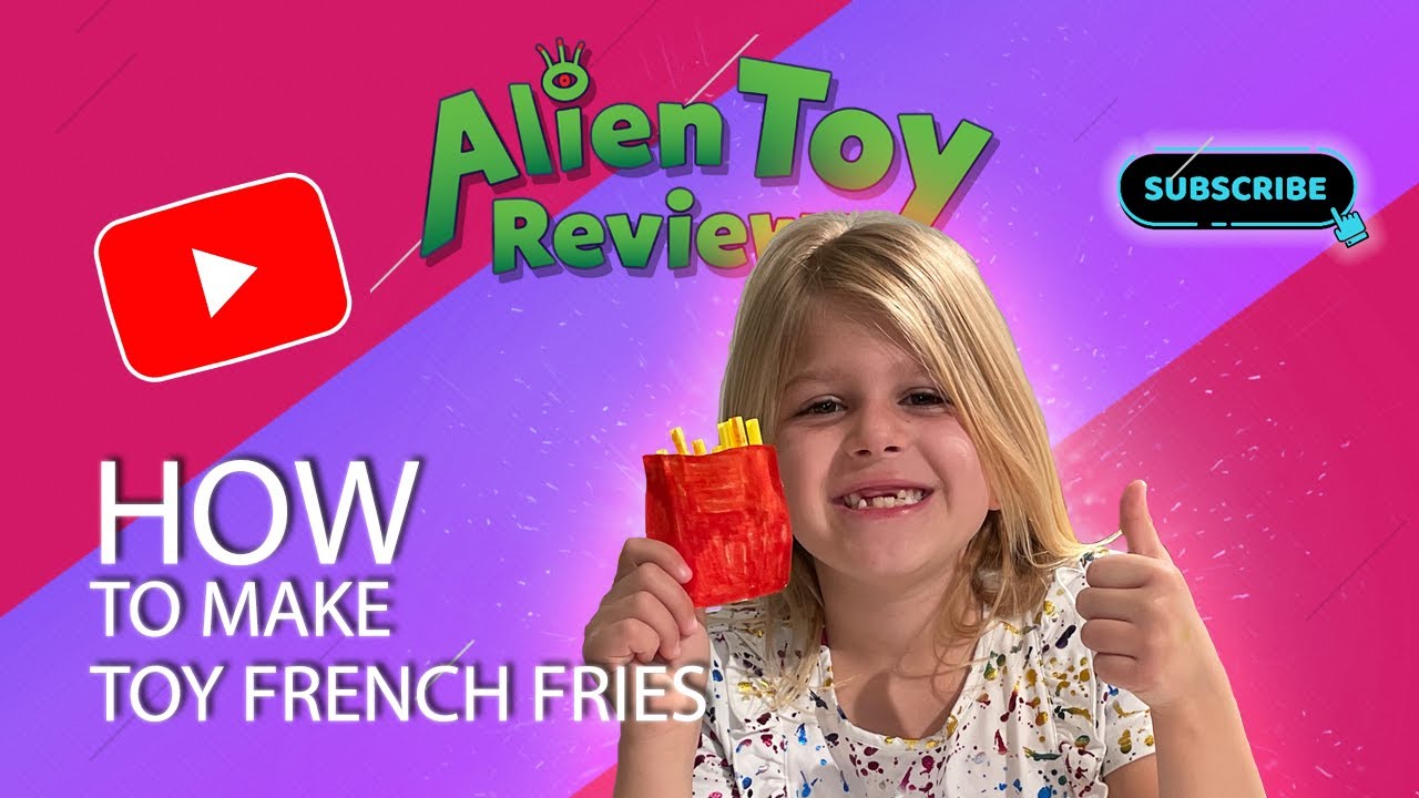 HOW TO MAKE TOY FRENCH FRIES - EASY ART PROJECT
