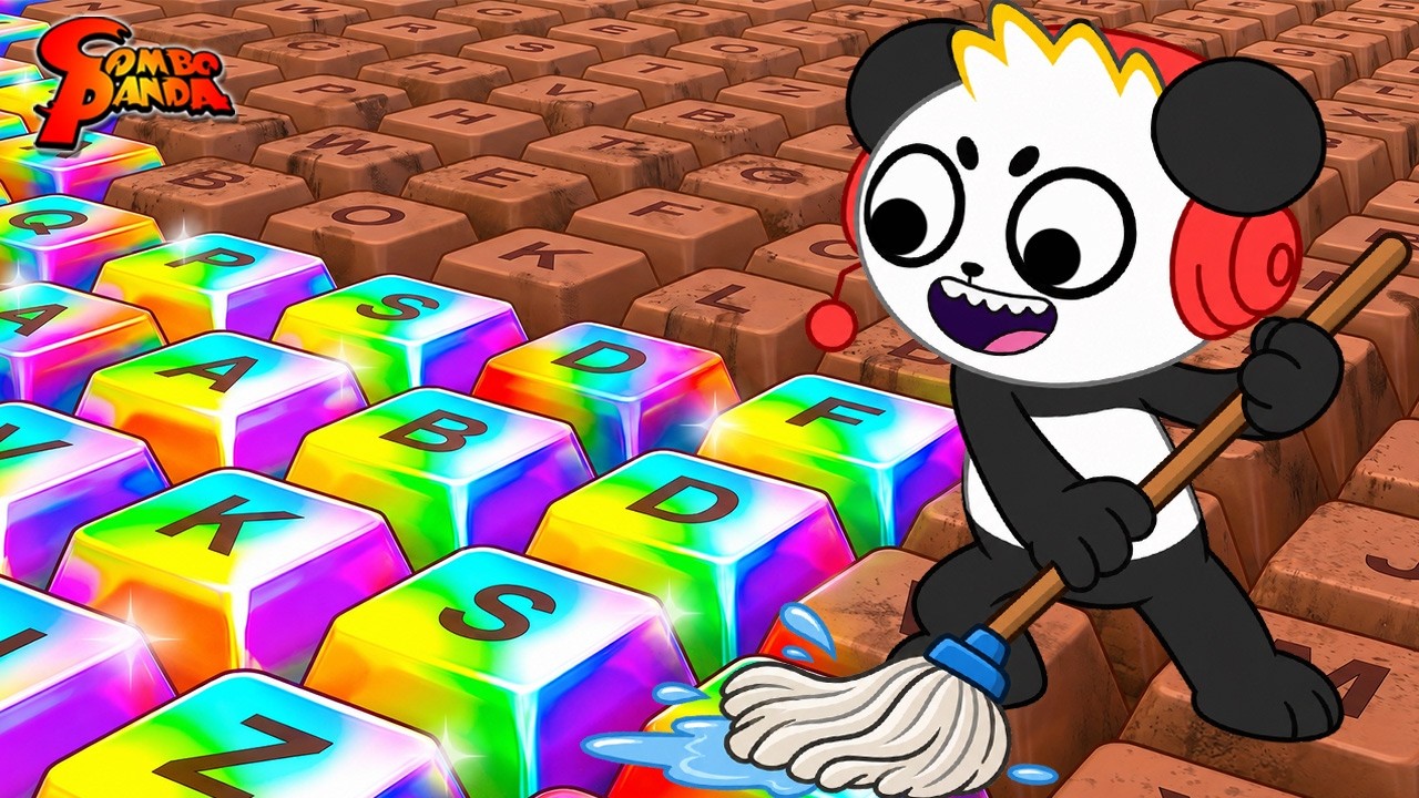 How to Clean Your GIANT KEYBOARD!! | Roblox