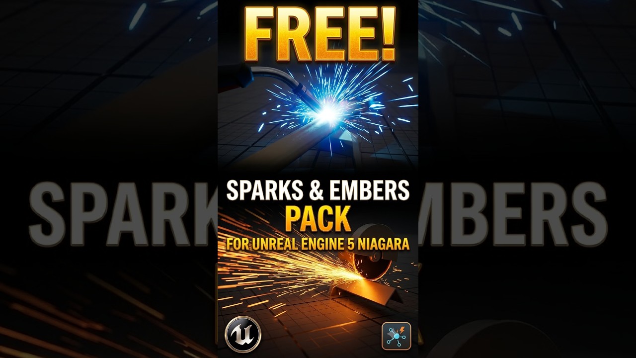 Free Sparks & Embers Pack in Unreal Engine 5 Niagara
