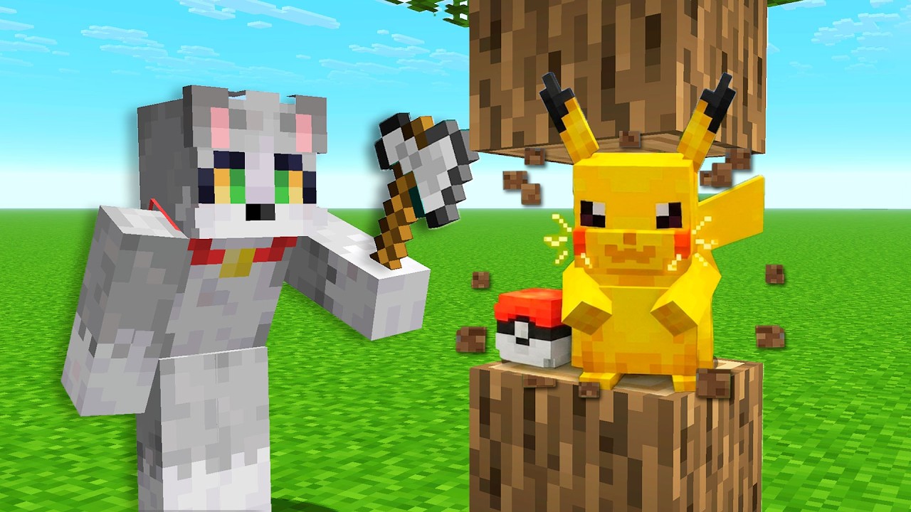 Minecraft Pero Los Bloques Dan POKÉMON ALEATORIOS