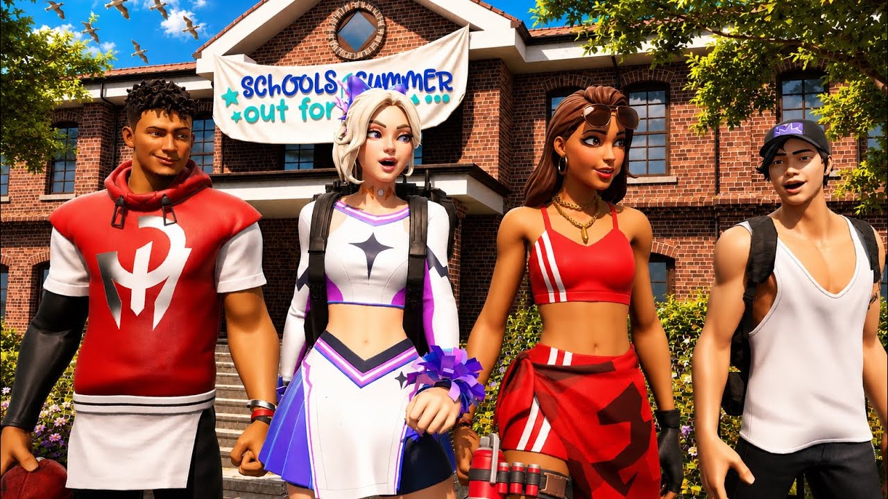 Fortnite Roleplay SUMMER VACATION! (Schools Out?!) (A Fortnite Short Film) {PS5}