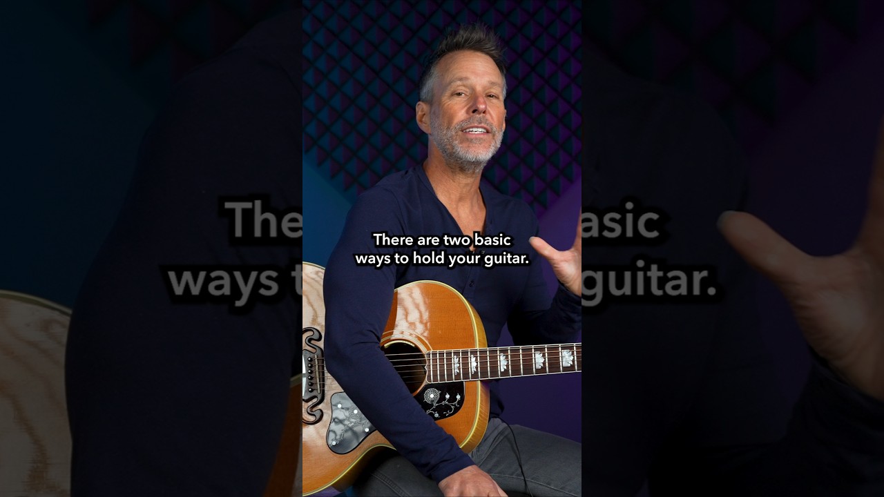 Beginner Tip: Two Basic Ways to Hold Your Guitar
