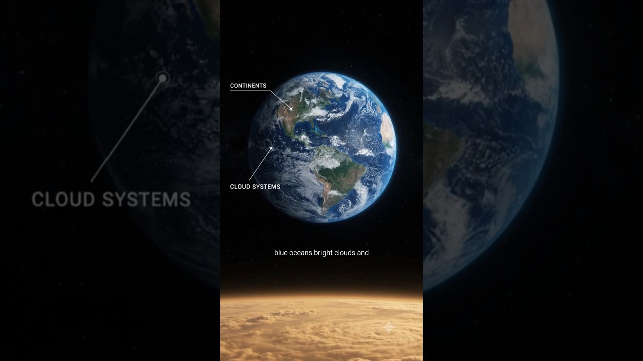 What Would Earth Look Like From Venus? 🌍🟠 #SpaceFacts #Venus