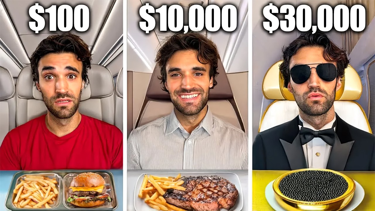 I Flew the SAME AIRLINE for $100, $1,000, $10,000 & $30,000!