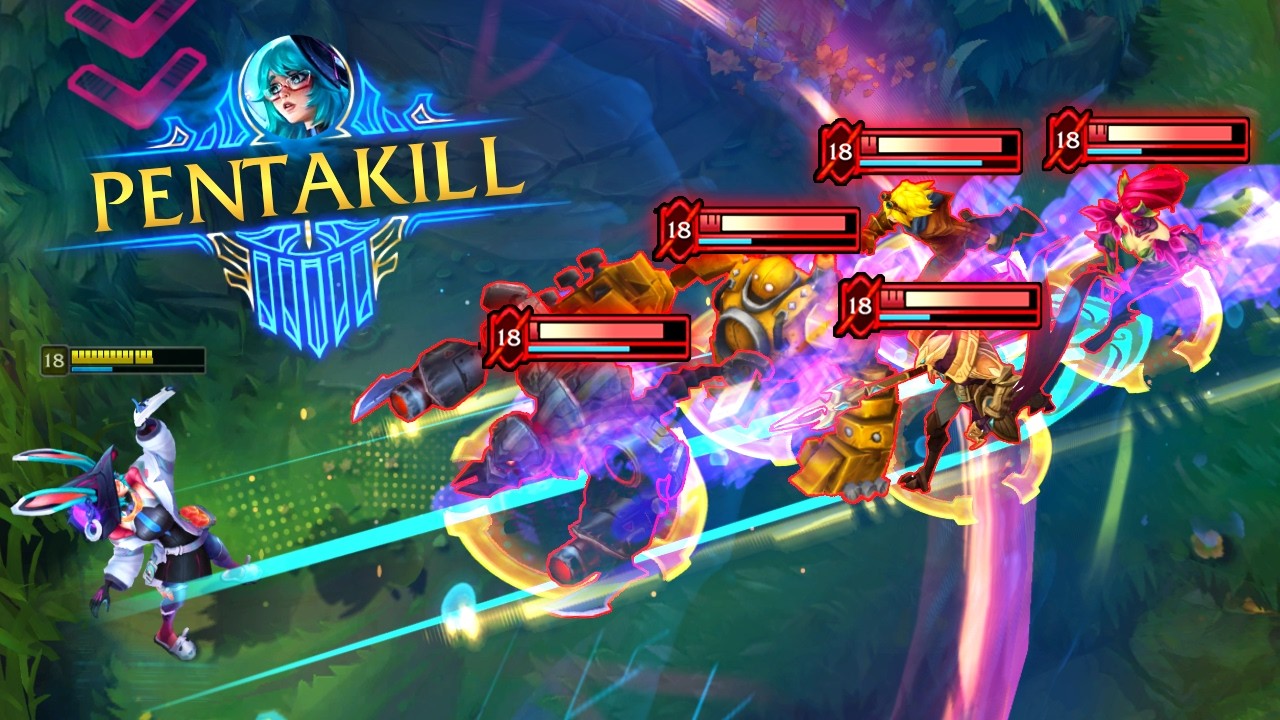 PERFECT PENTAKILL MOMENTS IN LEAGUE OF LEGENDS #36
