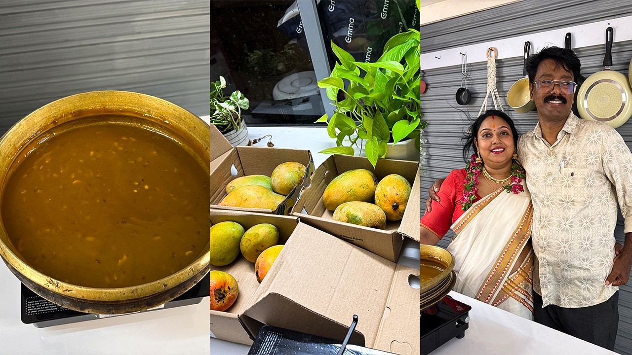 ഓണം നേരത്തേ വന്നോ?|Family Vlog|Mambazha Payasam|Meal Preap|Neetha's Tasteland|2235