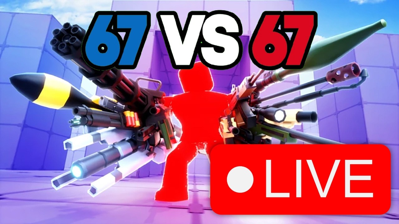 Roblox Rivals 67 VS 67! 🔴 LIVE 🔴#shorts