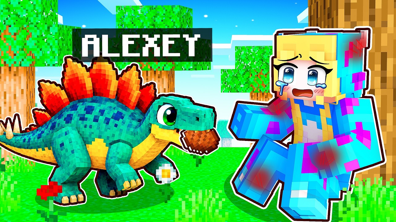 Nasci como BEBÊ ESTEGOSSAURO no Minecraft!