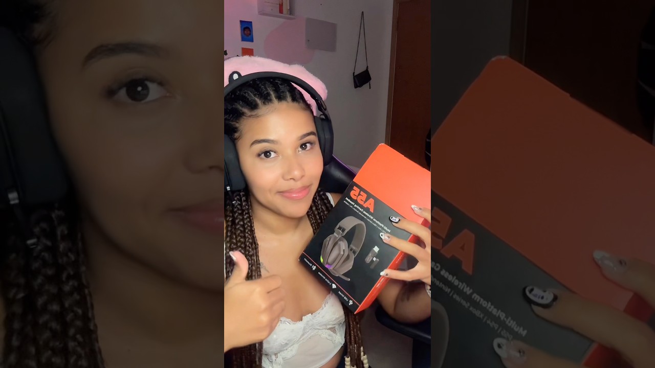 MEU NOVO HEADSET A55 DA QRD! 💜 #games #qrd #headset #shorts