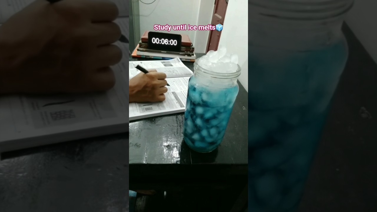 study with me until Ice melts❄️💙🧊 #study #motivation #icemelting #studymotivation