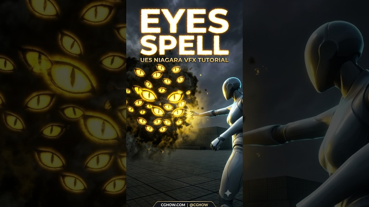 Eyes Spell in Unreal Engine 5 Niagara