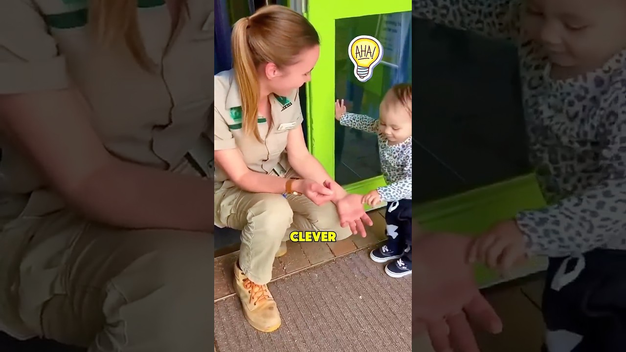 The Smartest Baby in the World😳 #funny #baby #zoo