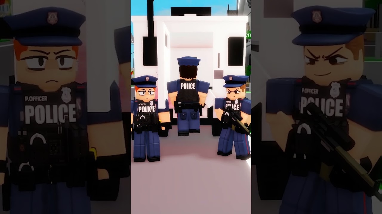 they arrested me for singing and dancing too much..😰😭#robloxshorts #roblox