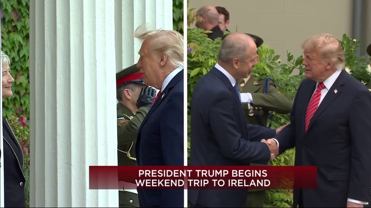 Trump arrives in Dublin, to meet with Irish diplomats