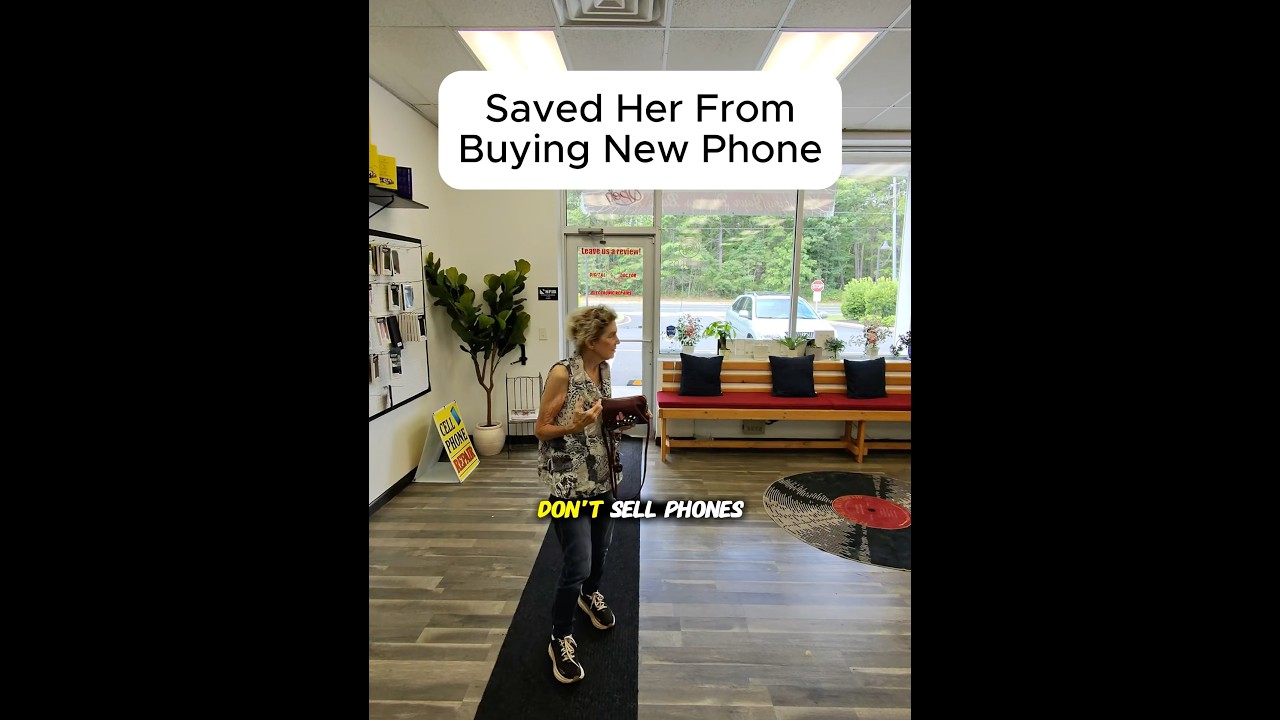 SAVED HER FROM BUYING NEW PHONE!!! #smallbusiness #brokenfix #gaming #problemfix #fixitnow