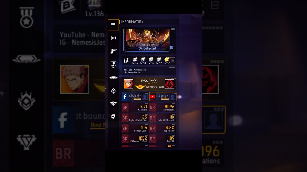 New freefire profile update.                                 #ob54update #ob54 #freefire #esports