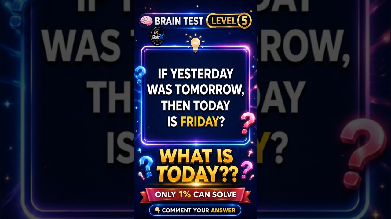 Brain Test Level 5: 99% fail this question| Brain IQ Test – Level 5  #braintest #braingames