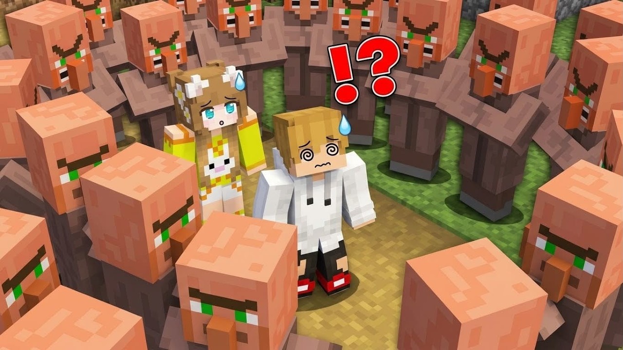 Why the Villagers Angry at CeeGee and Yasi in Minecraft!