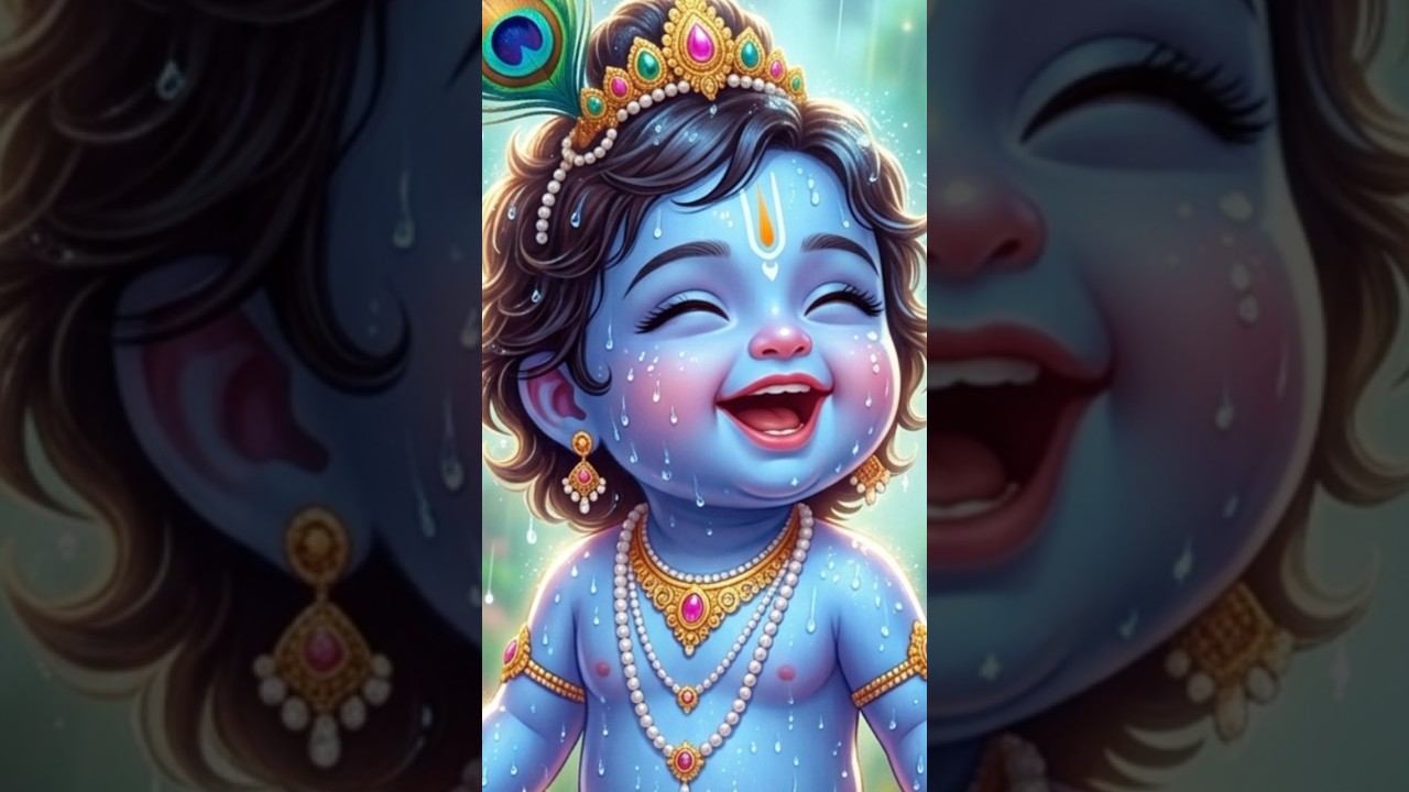 Krishna Cute Moments 💙 | Kanha Ji Divine Status ✨ | Janmashtami Special#krishna#bhakti #radhakrishna