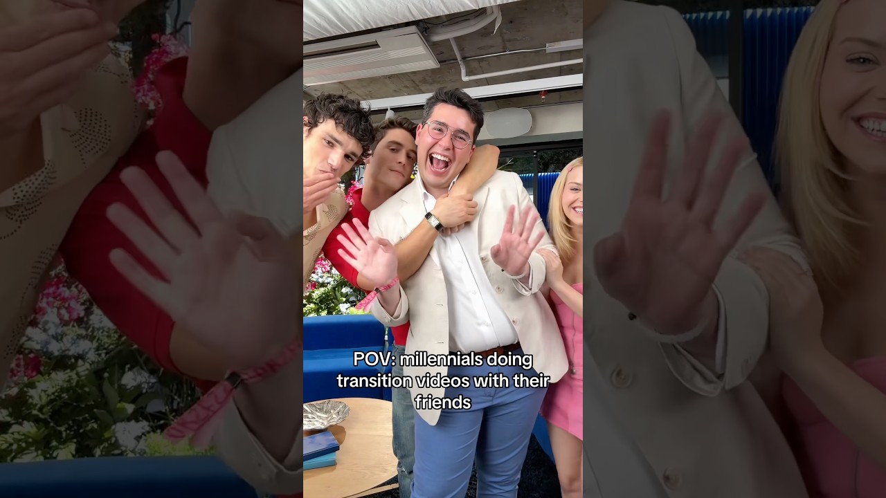 MILLENNIALS BE LIKE (feat. my new besties!) 💙 @PrimeVideo #shorts #comedy #transition