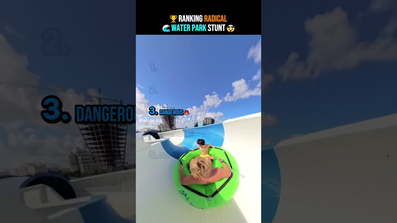 Radical water park stunt ranking 🌊🤯 #usa