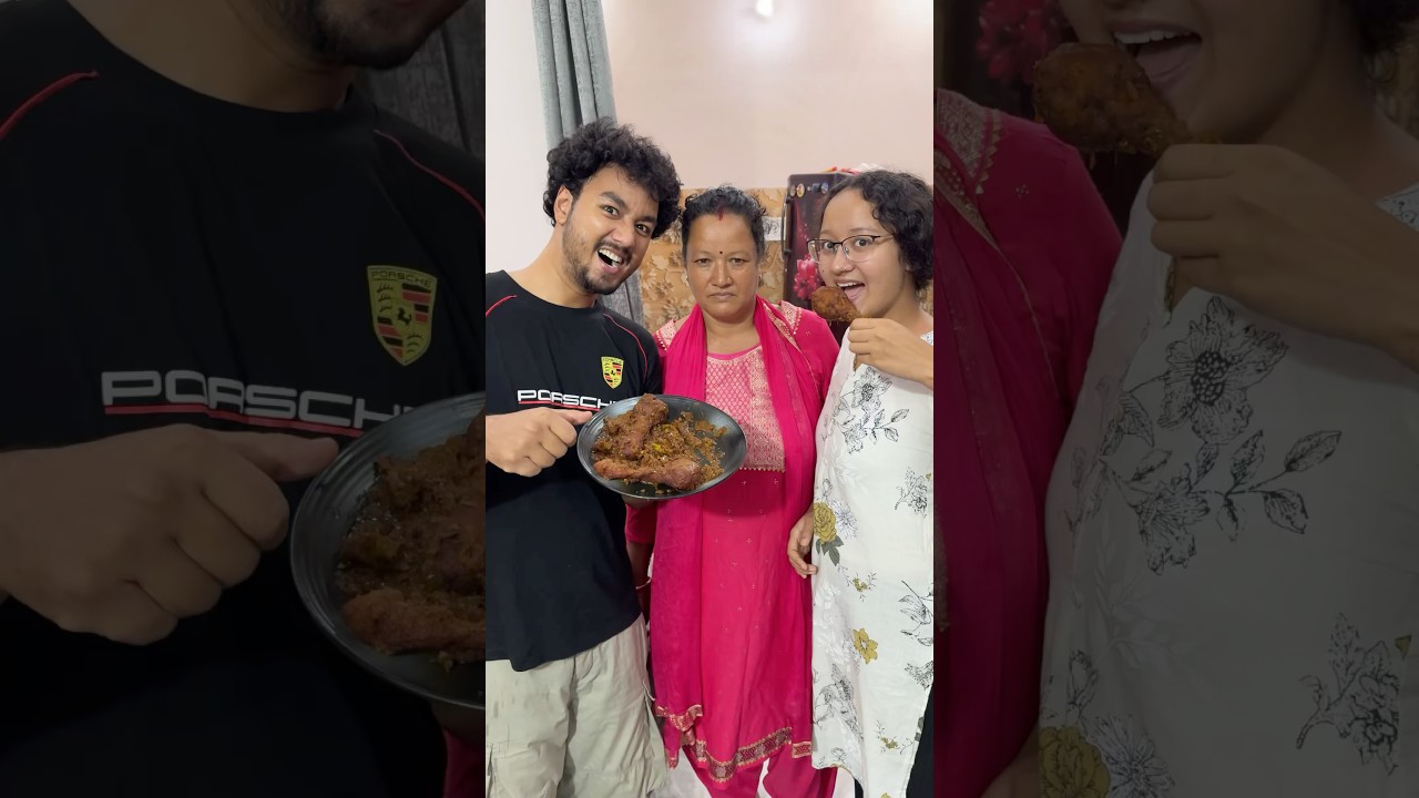 Ghar Pe Chicken Bna Diya 😐 #shorts #vlog #minivlog