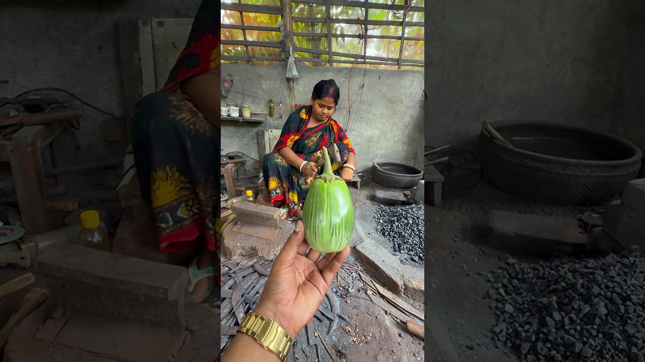 Traditional Fire-Roasted Baingan Bharta | Easy Step-by-Step Recipe #fritters #cookingmasala #viral