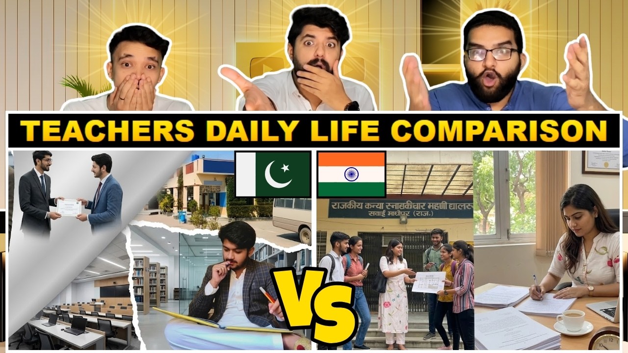 Reaction On School Teacher Life A Day Pakistan Vs India | स्कूल टीचर | Pakistani Reaction🔥