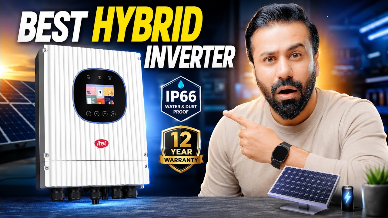 Best Hybrid Solar Inverter in Pakistan? itel Sparta 6.6kW Solar Inverter | IP66 | 12 Years Warranty