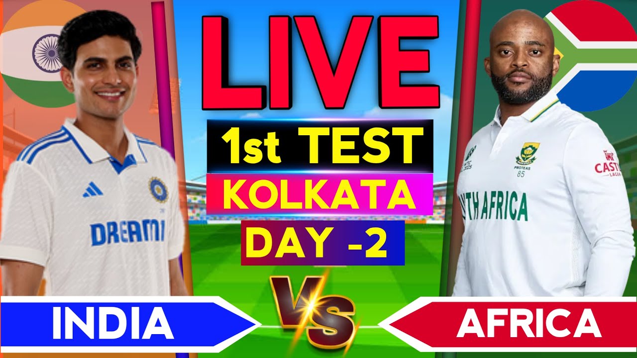 🔴LIVE - Ind vs SA Live Score & Commentary | Ind vs SA 1st Test Day 2 | Ind vs SA Live Today
