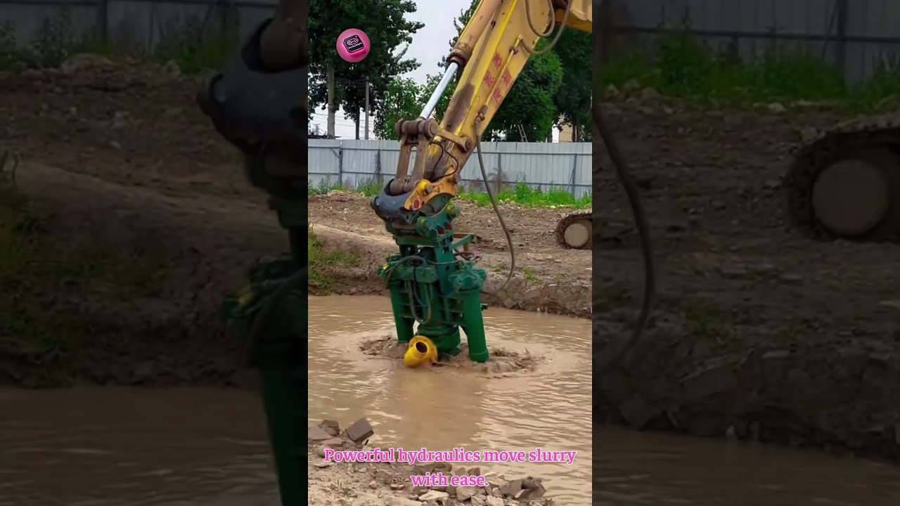 HYDRAULIC SLURRY PUMP Moves Mud and Water Fast #HeavyEquipment #Engineering #Construction