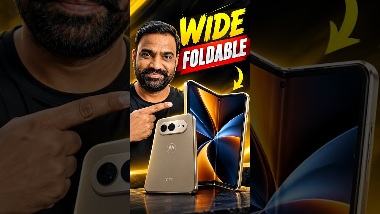 Motorola Wide Foldable Leak! 165Hz Display, 5000mAh Battery, Dual 50MP Camera 🔥#shorts #viral