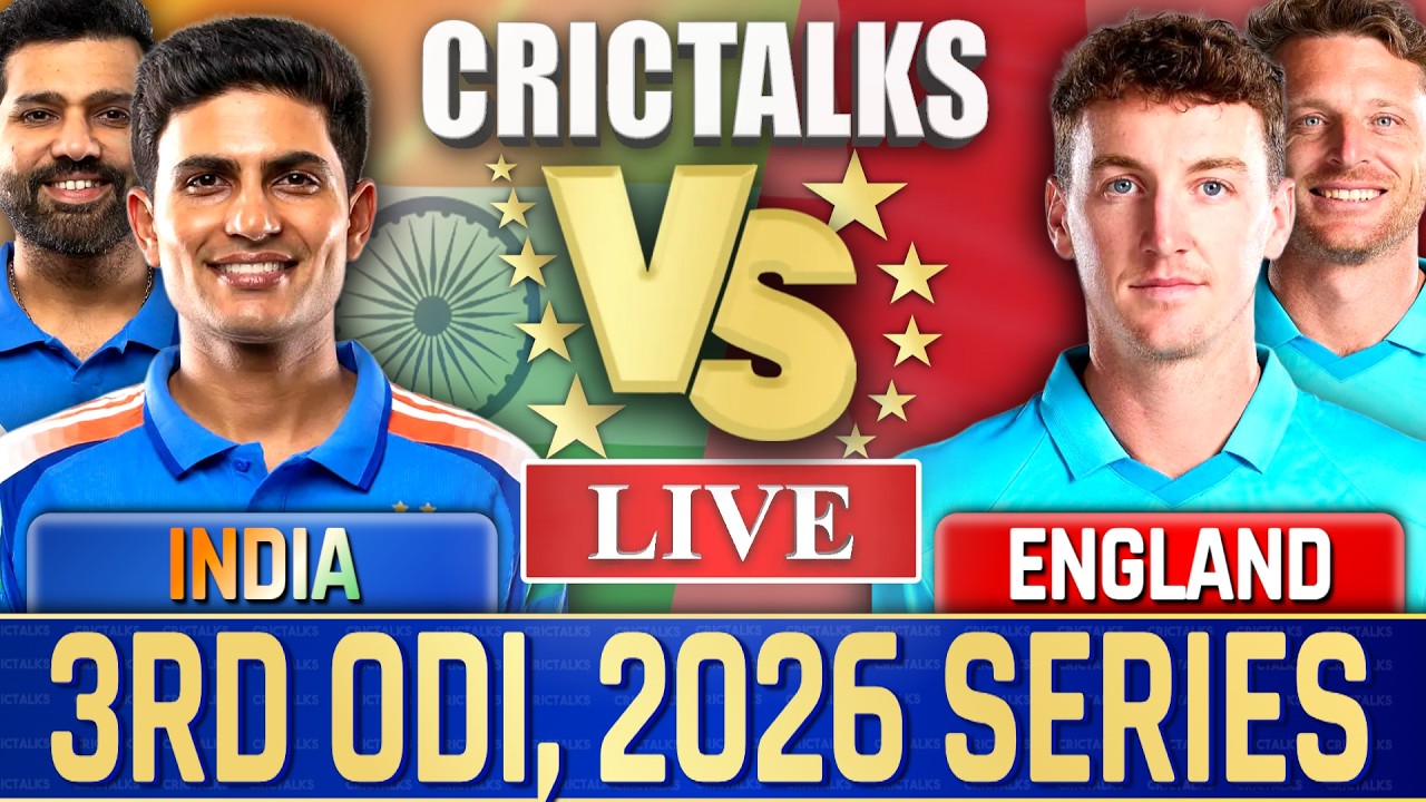🔴 Live: IND vs ENG, 3rd ODI, Live Commentary | 2026 Series, Cricket Live Match Today Score, 1st Inn
