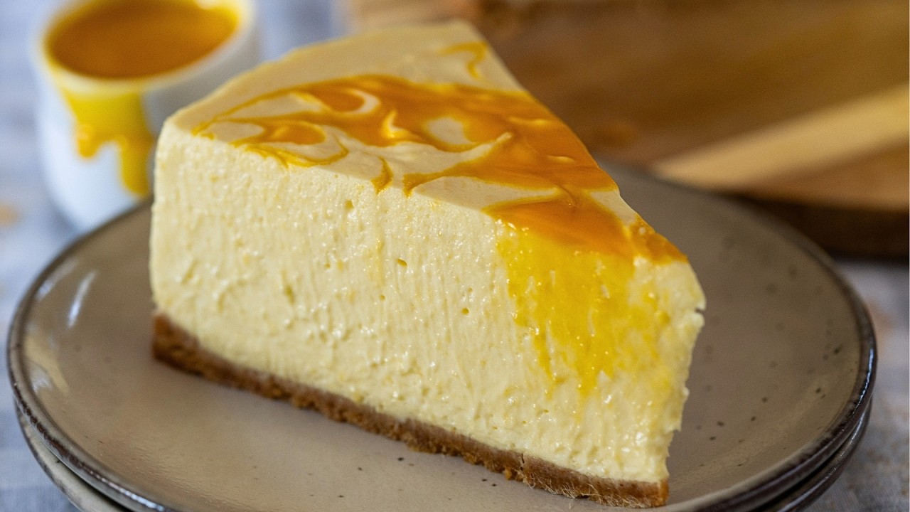 No-Bake Mango Cheesecake | Creamy & Easy