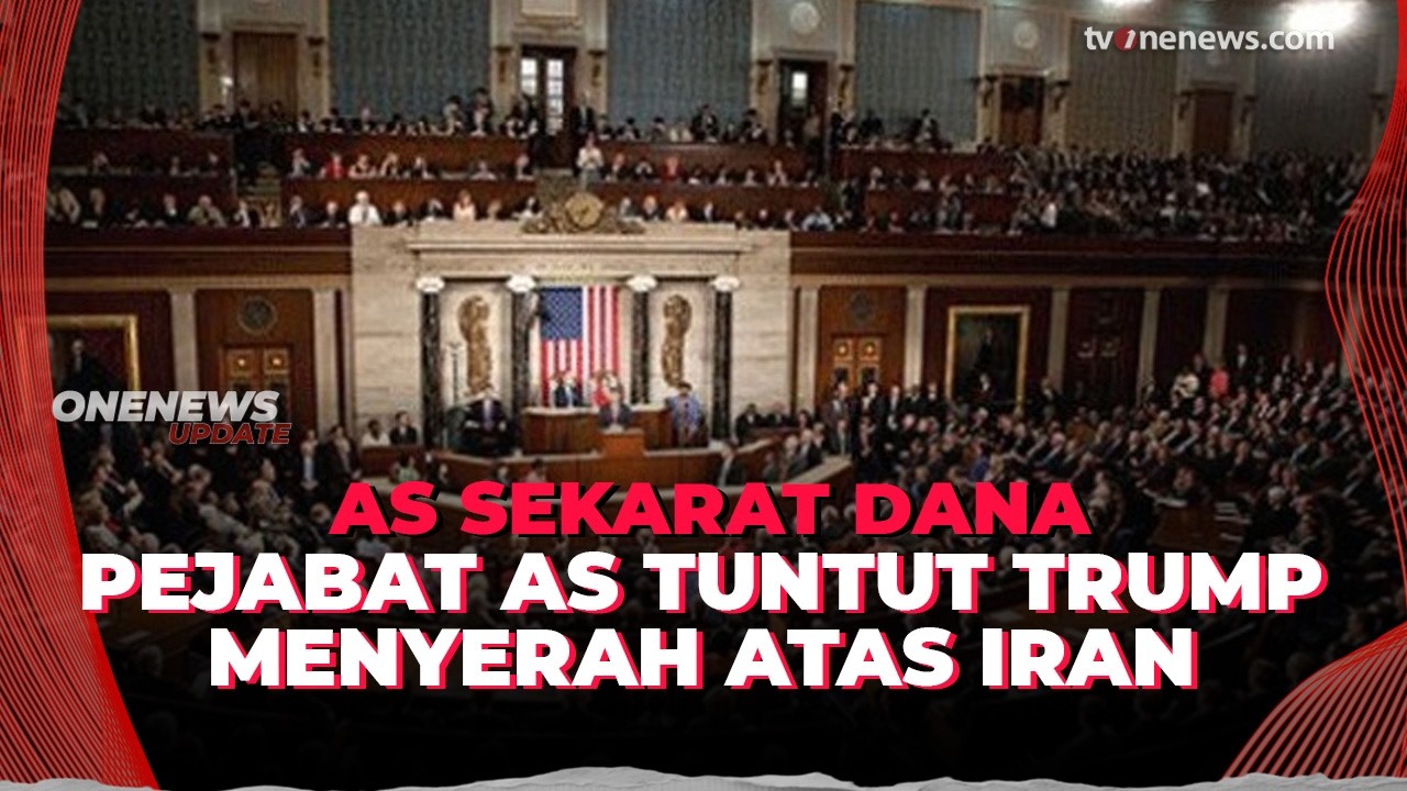 AS Sekarat Dana, Pejabat AS Bersatu Tuntut Trump Menyerah Atas Iran | OneNews Update