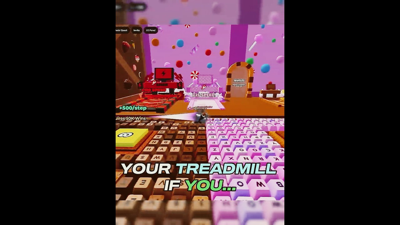 Your Treadmill if you.. 🔥 +1 Keyboard Escape! 💀 #roblox #robloxshorts #vairalvideo