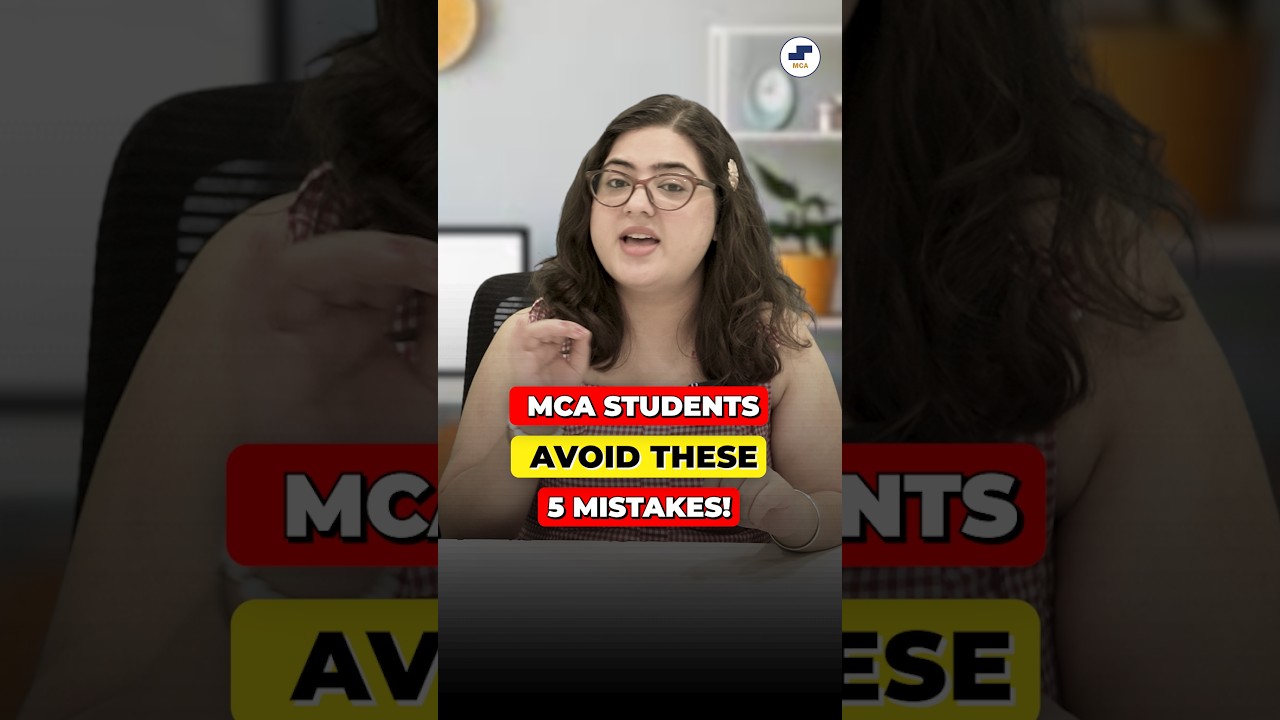 ⚠️ STOP! MCA Students, Don't Make These 5 Mistakes! #mca #placements #viral #shorts