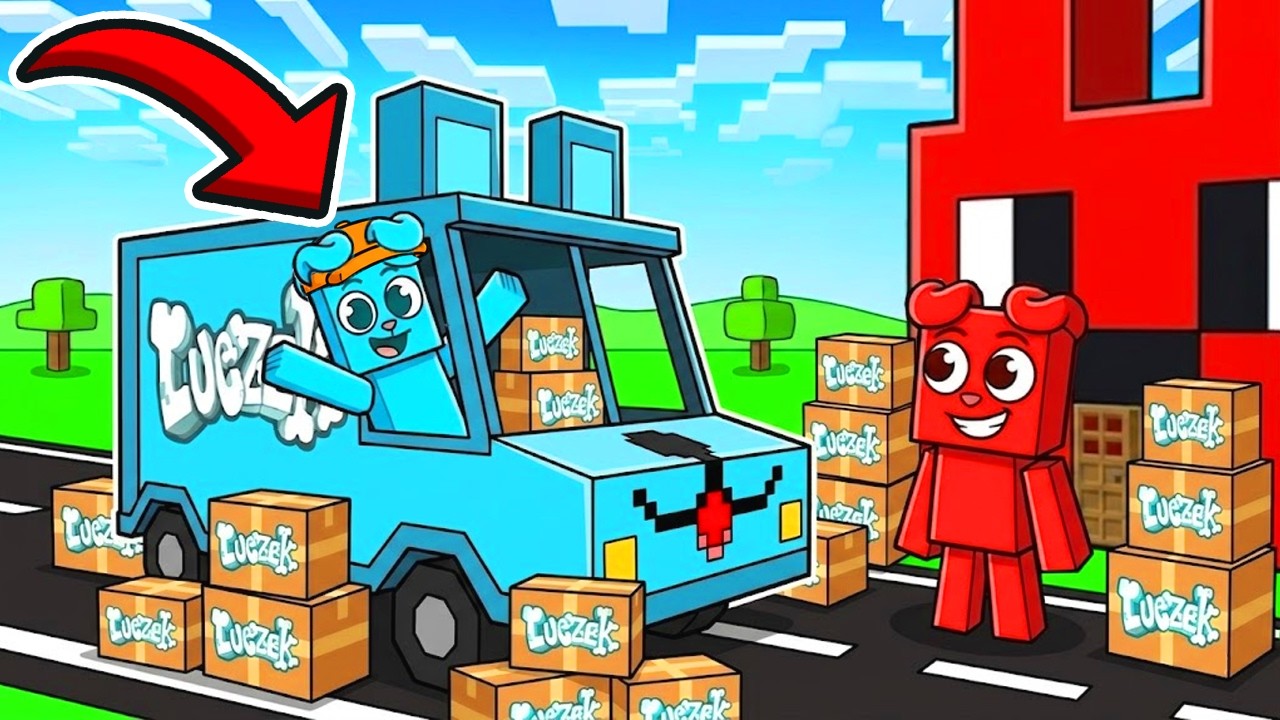 ZOSTAŁEM KURIEREM w Minecraft! 🚙📦