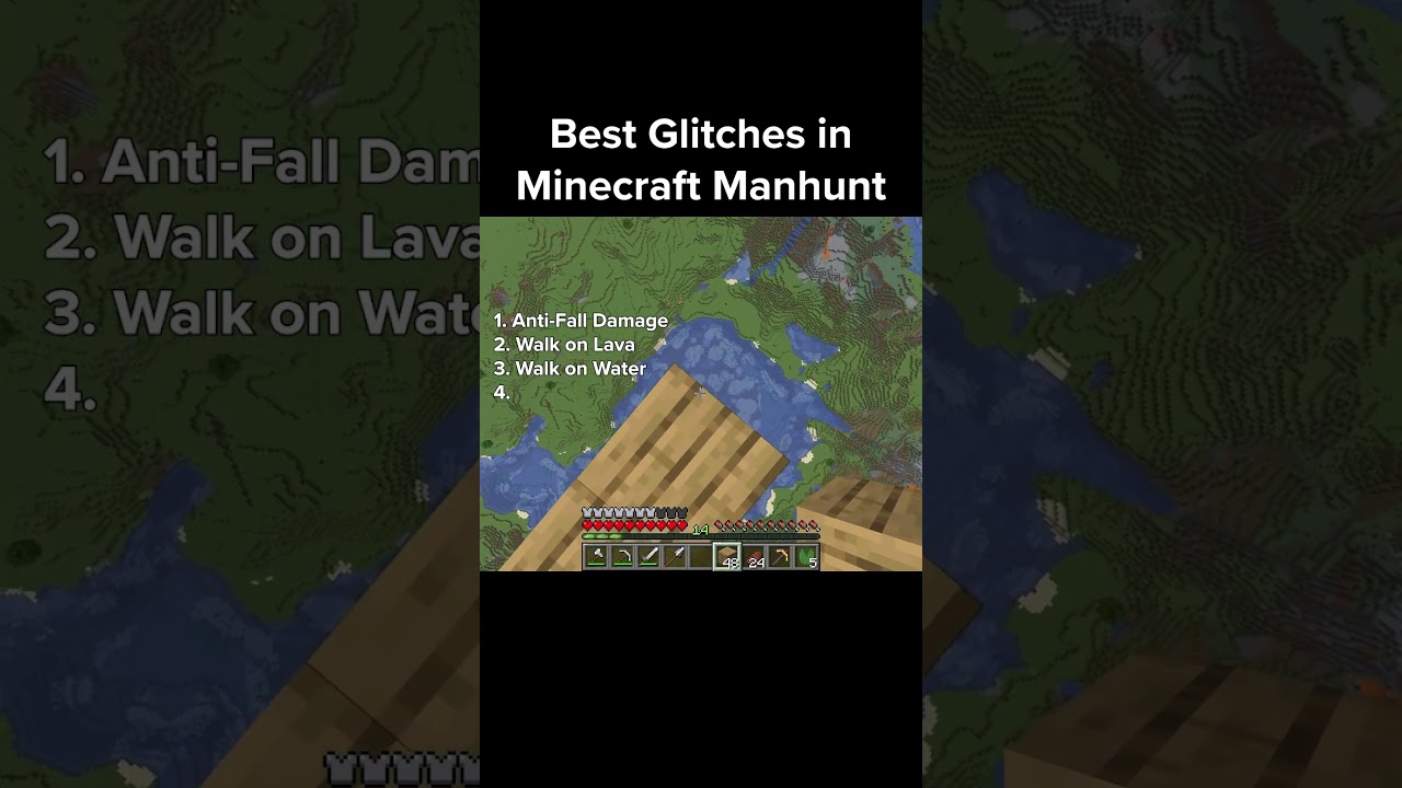 Best Glitches in Minecraft Manhunt