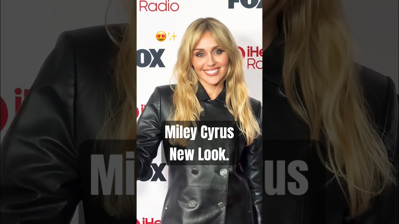 Miley Cyrus Debuts New Blonde Look 👀 |  #shorts #mileycyrus