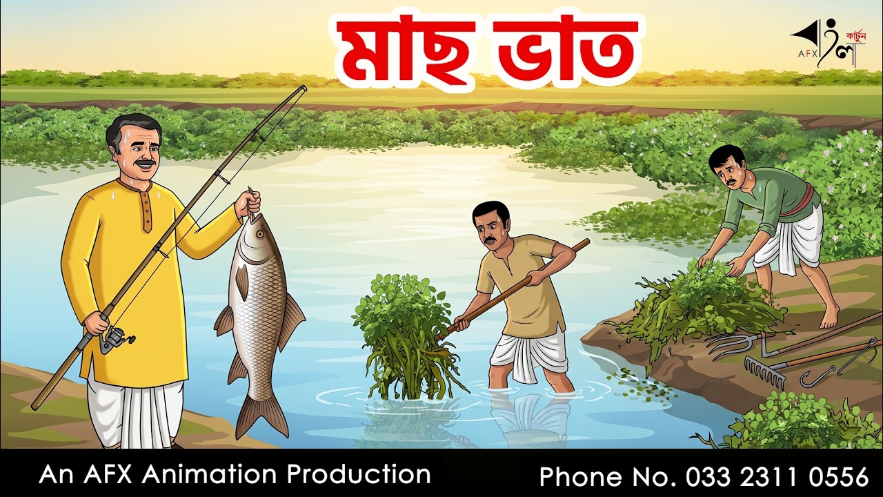 মাছ ভাত  I Bangla Cartoon | বাংলা কার্টুন  | Thakumar Jhuli | AFX Animation