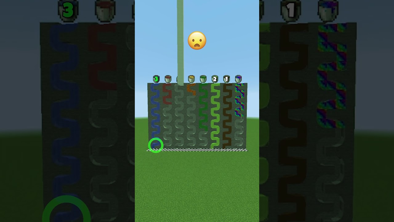 Speeding Out Liquids vs Number Plates Emoji Reaction #meme #shorts #minecraft