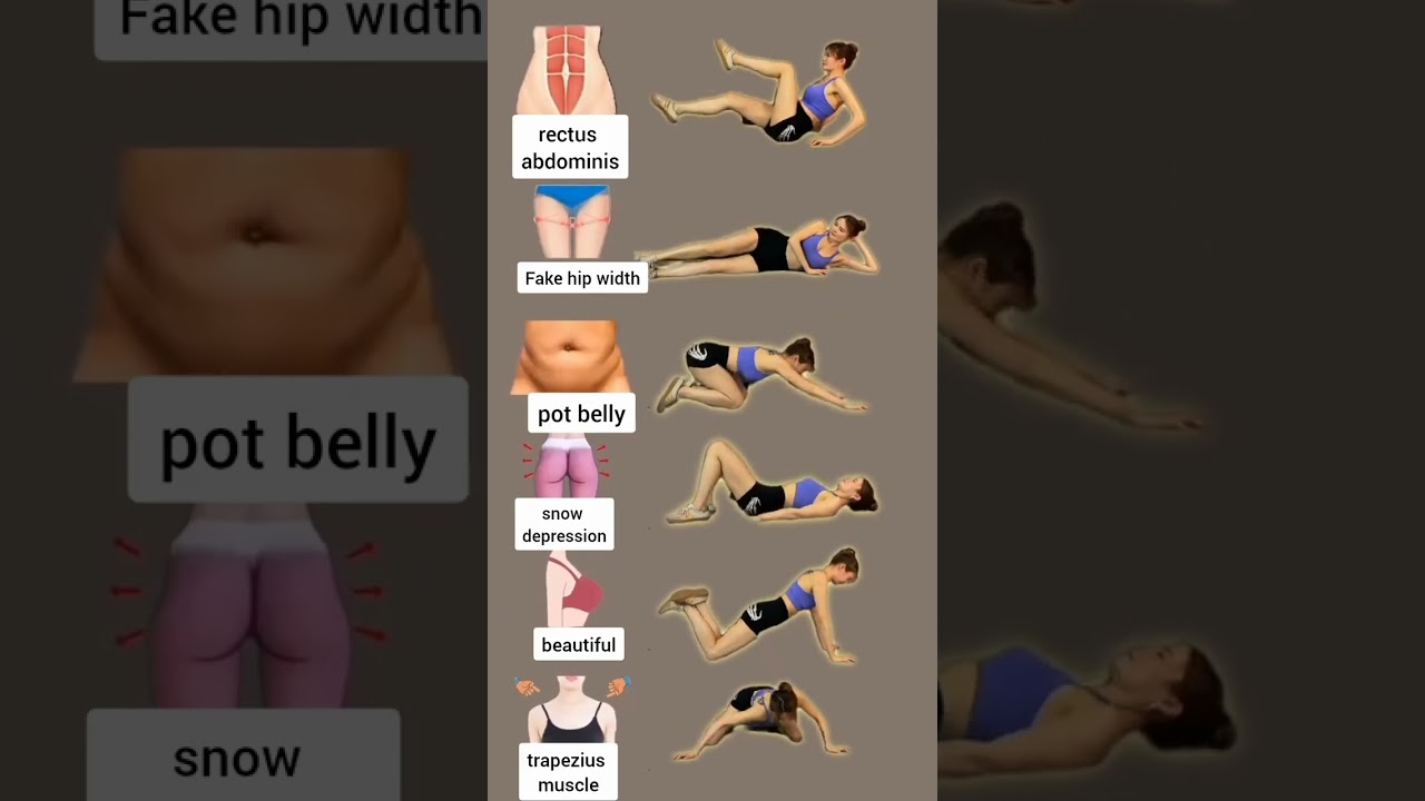 6 Easy Exercises to Fix Lower Belly, Wider Hips & Lift Glutes Fast! #Shorts